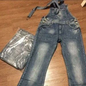 BEST SELLER```women Blue Jean Overalls!